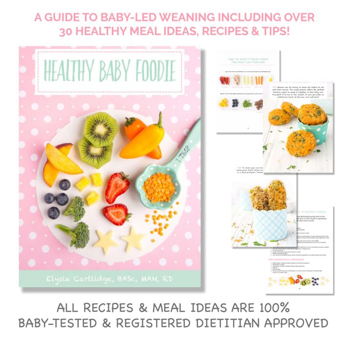 advertisement for baby-led weaning book