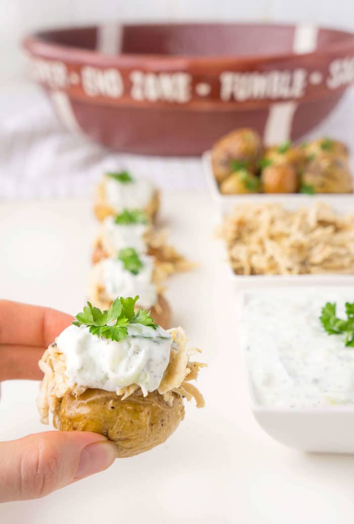 Stuffed Chicken Gyros Touchdown Taters 